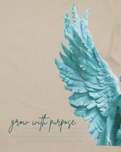 Angel Beige Oversized T-Shirt
