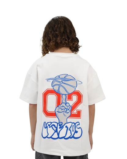Game White Oversized T-Shirt