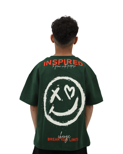 Inspired Green Oversized T-Shirt