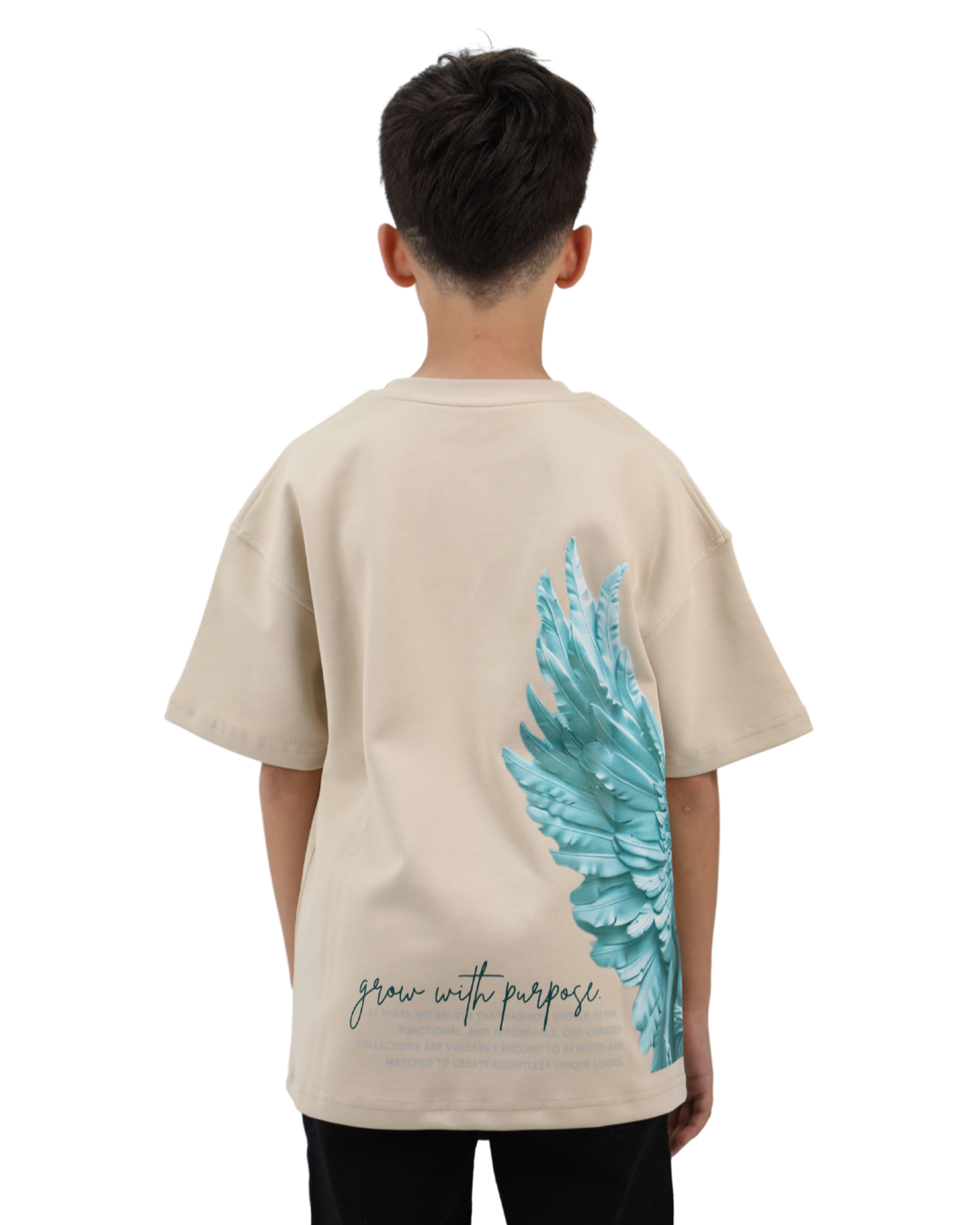 Angel Beige Oversized T-Shirt