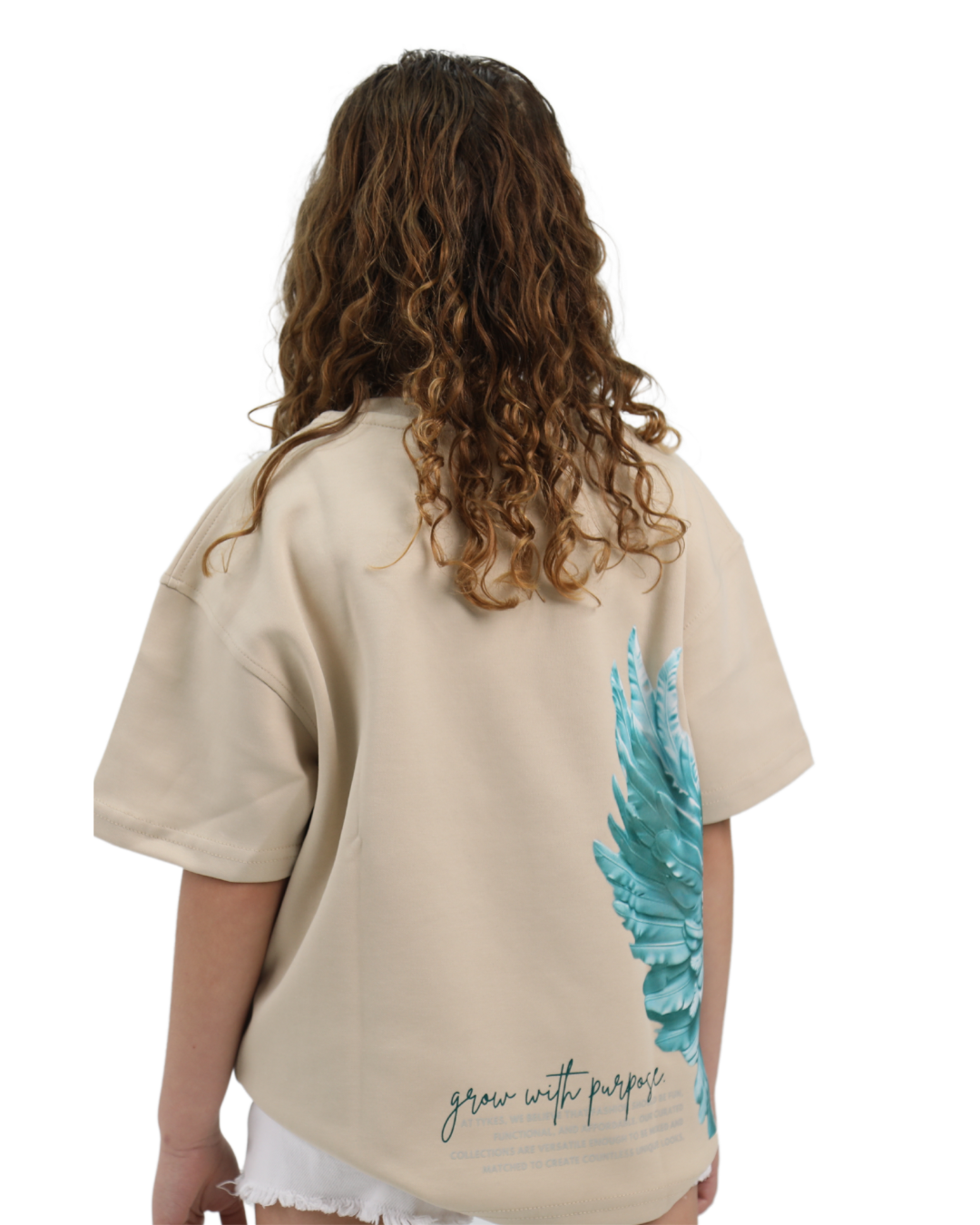 Angel Beige Oversized T-Shirt