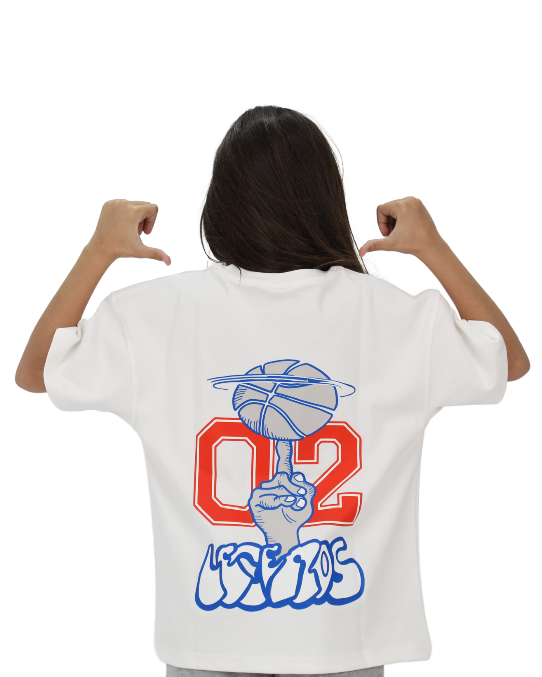 Game White Oversized T-Shirt
