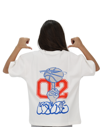 Game White Oversized T-Shirt