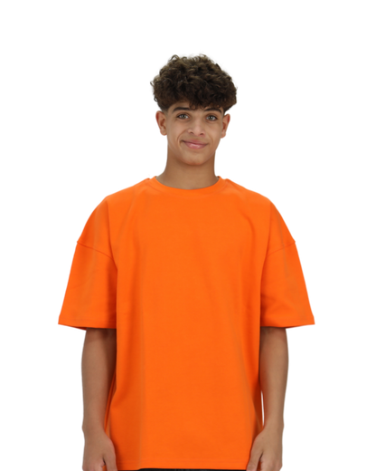 Mask Orange Oversized T-Shirt
