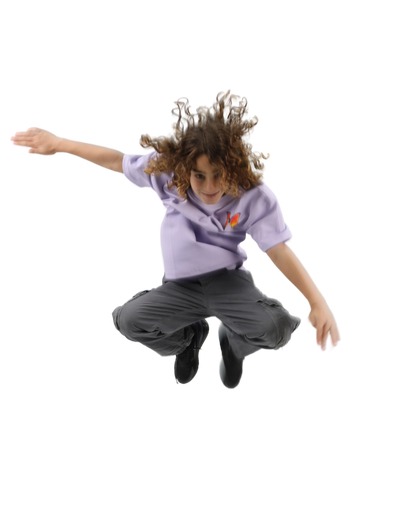 Butterfly Purple Oversized T-Shirt