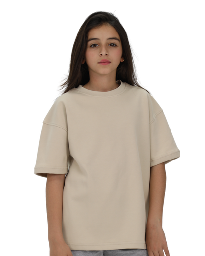 Beige Oversized T-Shirt احلم