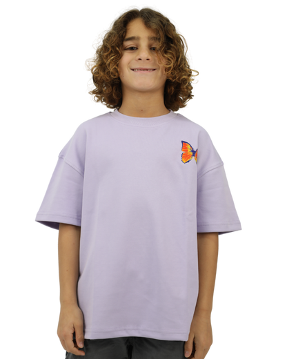 Butterfly Purple Oversized T-Shirt