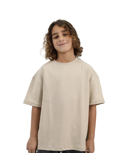 Beige Oversized T-Shirt احلم