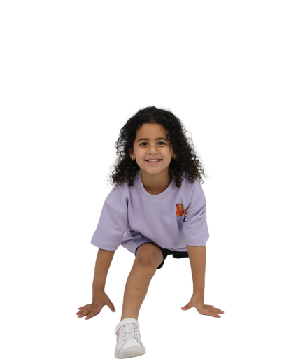 Butterfly Purple Oversized T-Shirt