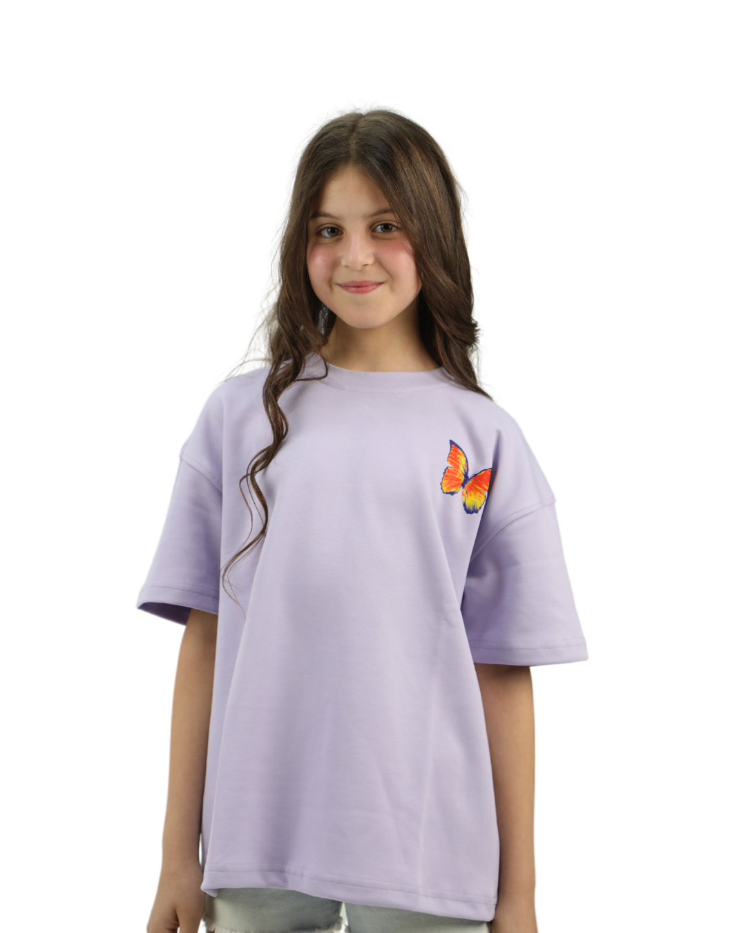 Butterfly Purple Oversized T-Shirt