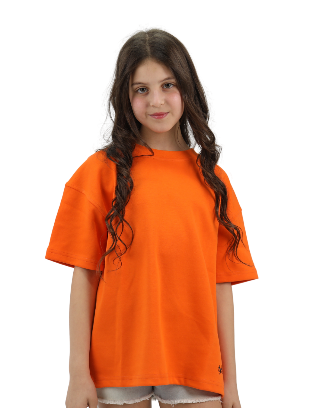 Mask Orange Oversized T-Shirt