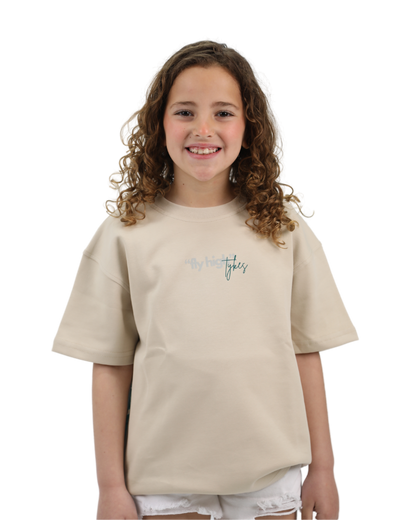 Angel Beige Oversized T-Shirt