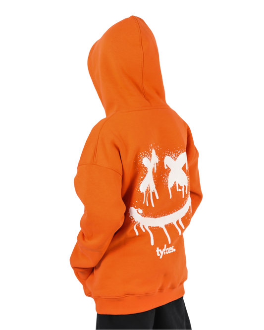 X-Face Orange Hoodie