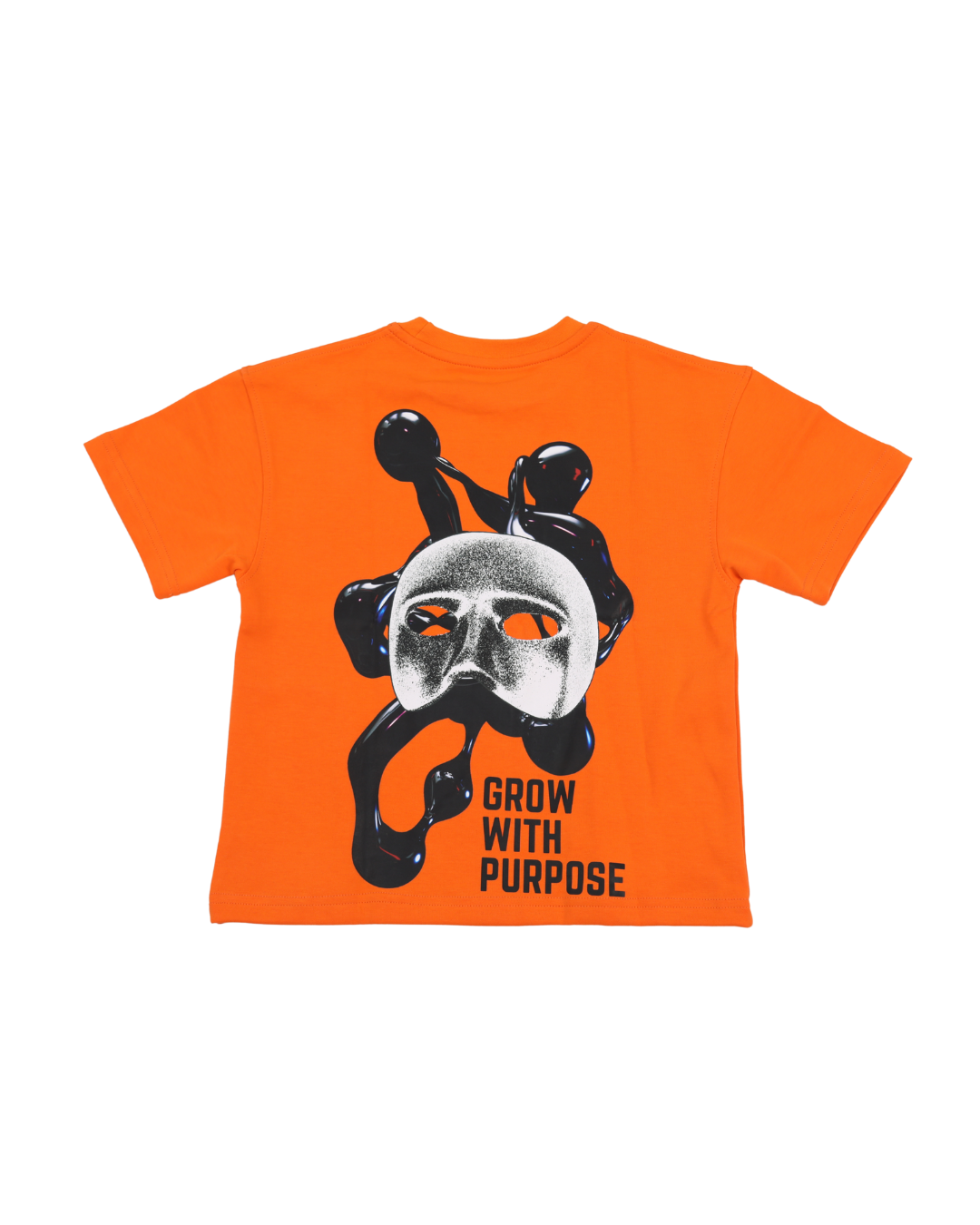 Mask Orange Oversized T-Shirt