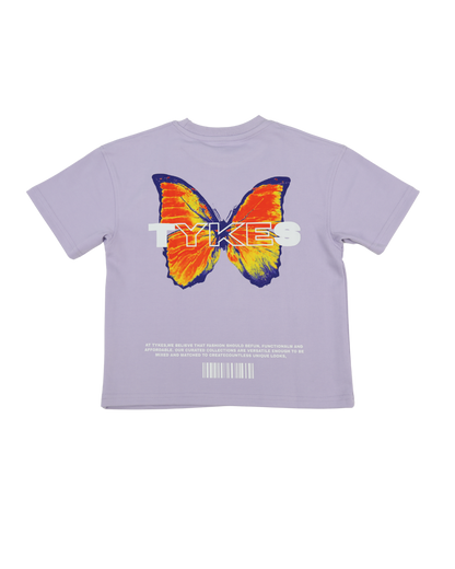 Butterfly Purple Oversized T-Shirt