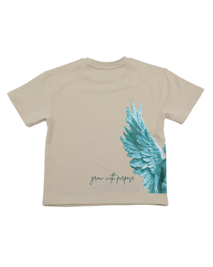 Angel Beige Oversized T-Shirt