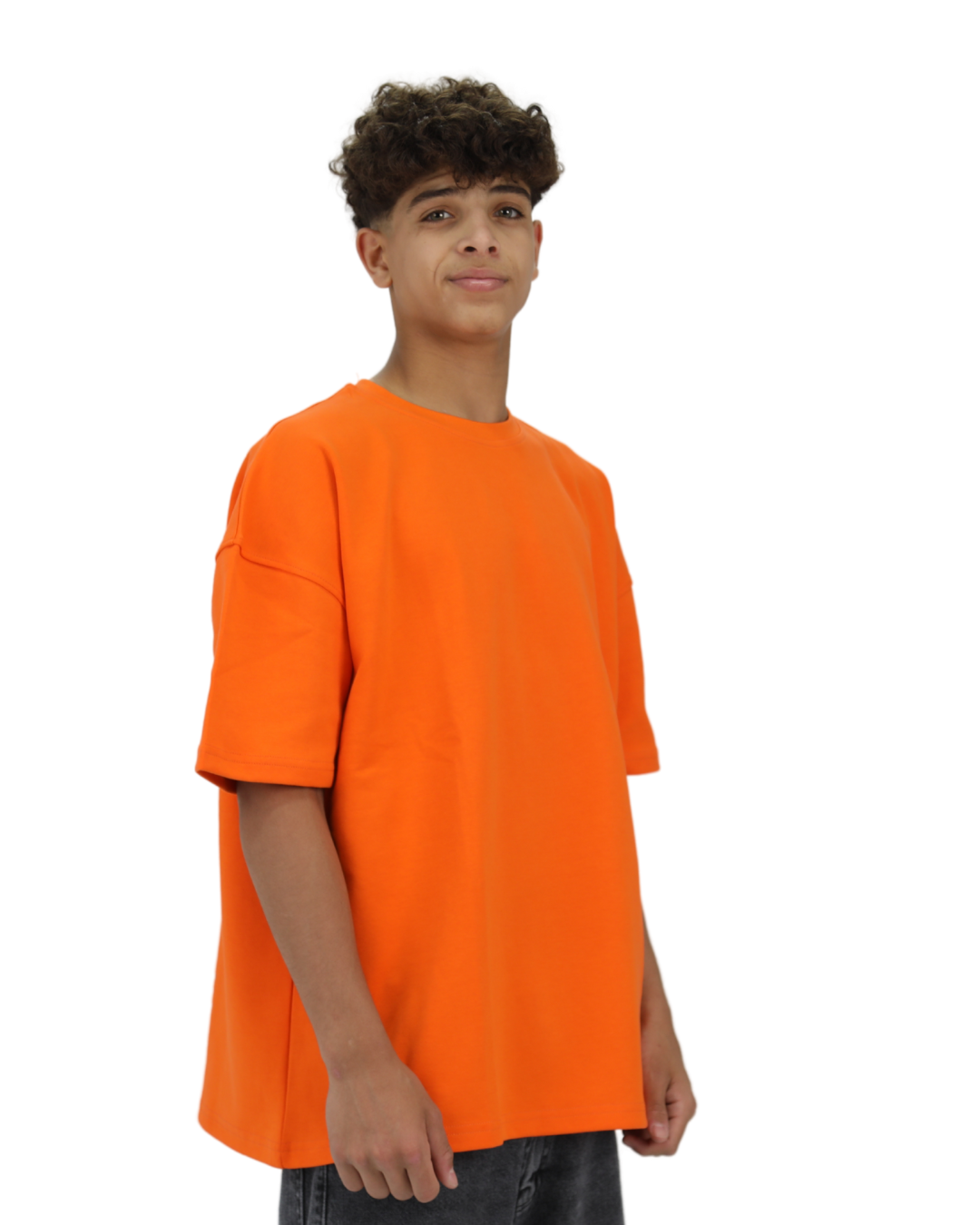 Mask Orange Oversized T-Shirt
