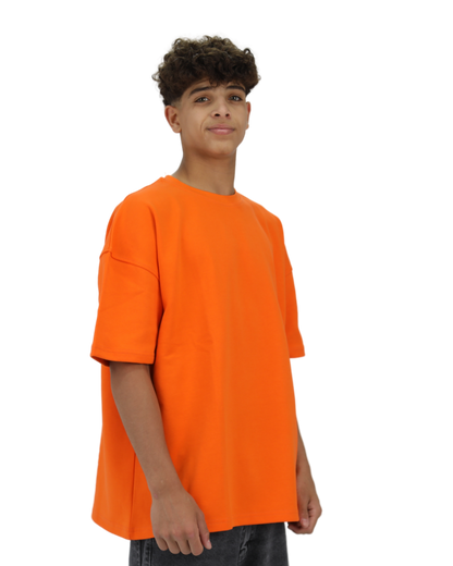 Mask Orange Oversized T-Shirt