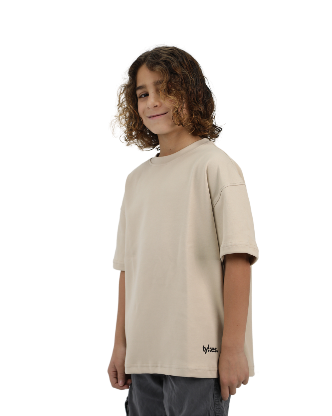 Beige Oversized T-Shirt احلم