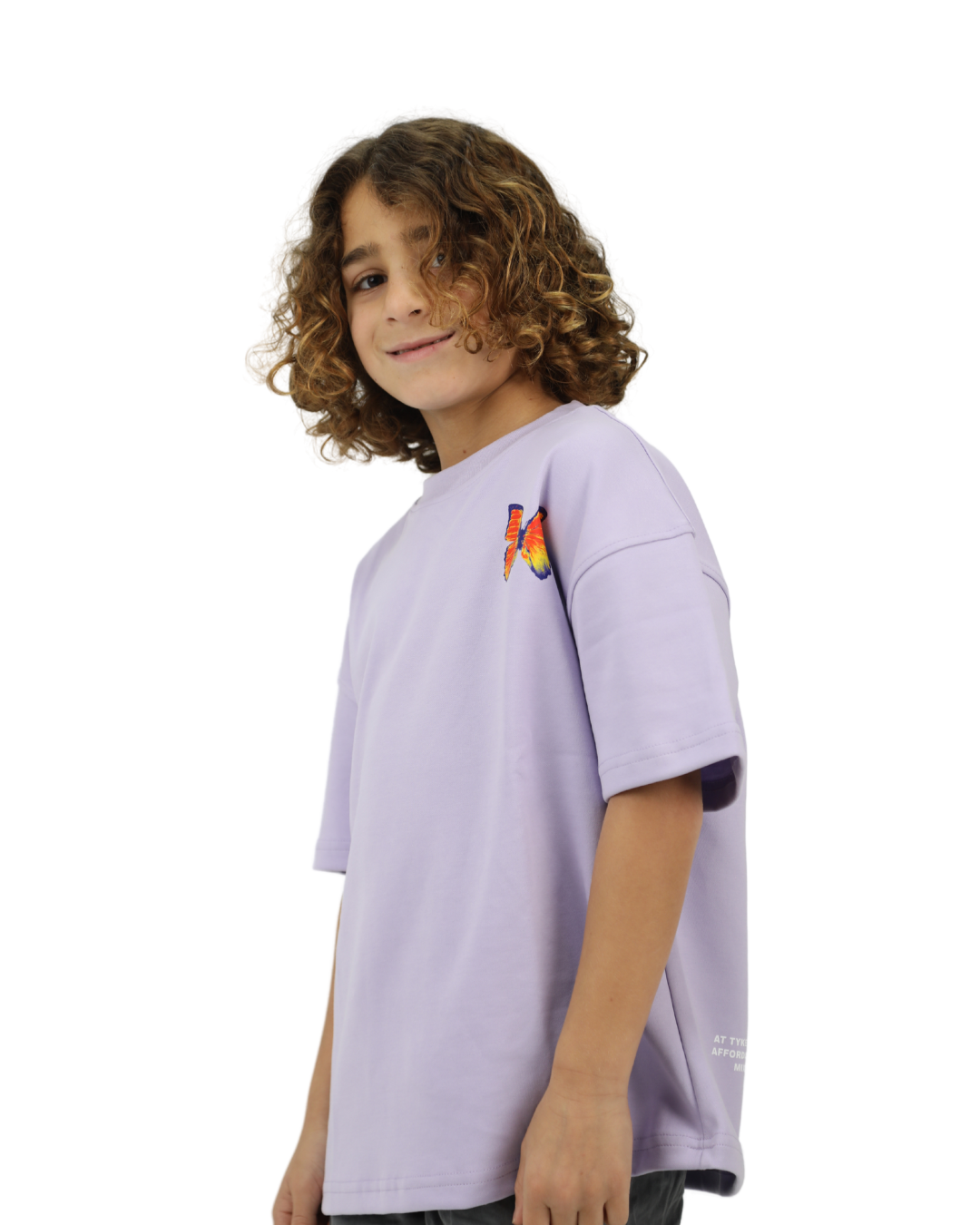 Butterfly Purple Oversized T-Shirt