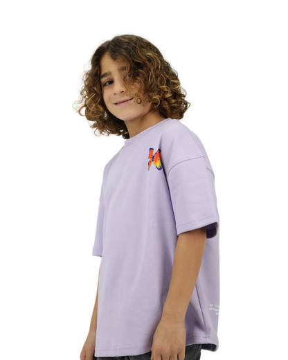 Butterfly Purple Oversized T-Shirt