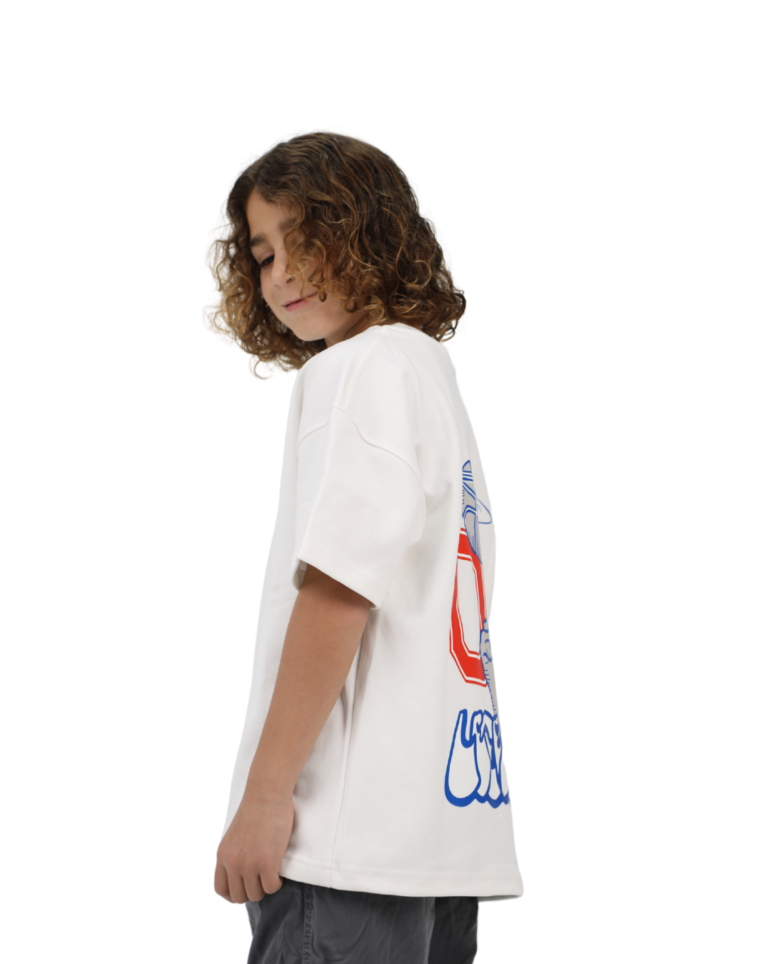 Game White Oversized T-Shirt
