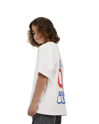 Game White Oversized T-Shirt
