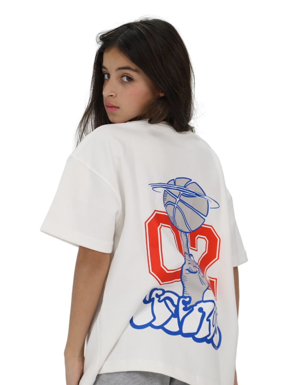 Game White Oversized T-Shirt