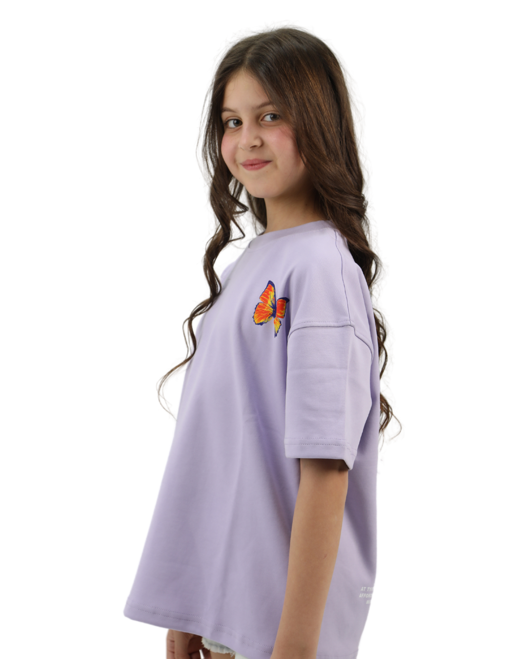 Butterfly Purple Oversized T-Shirt